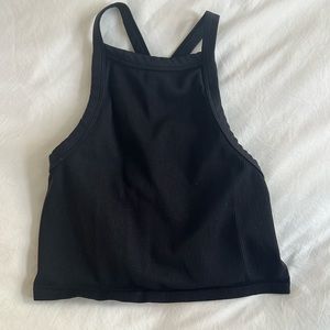 wild fable Black Ribbed Tank Top Size Small